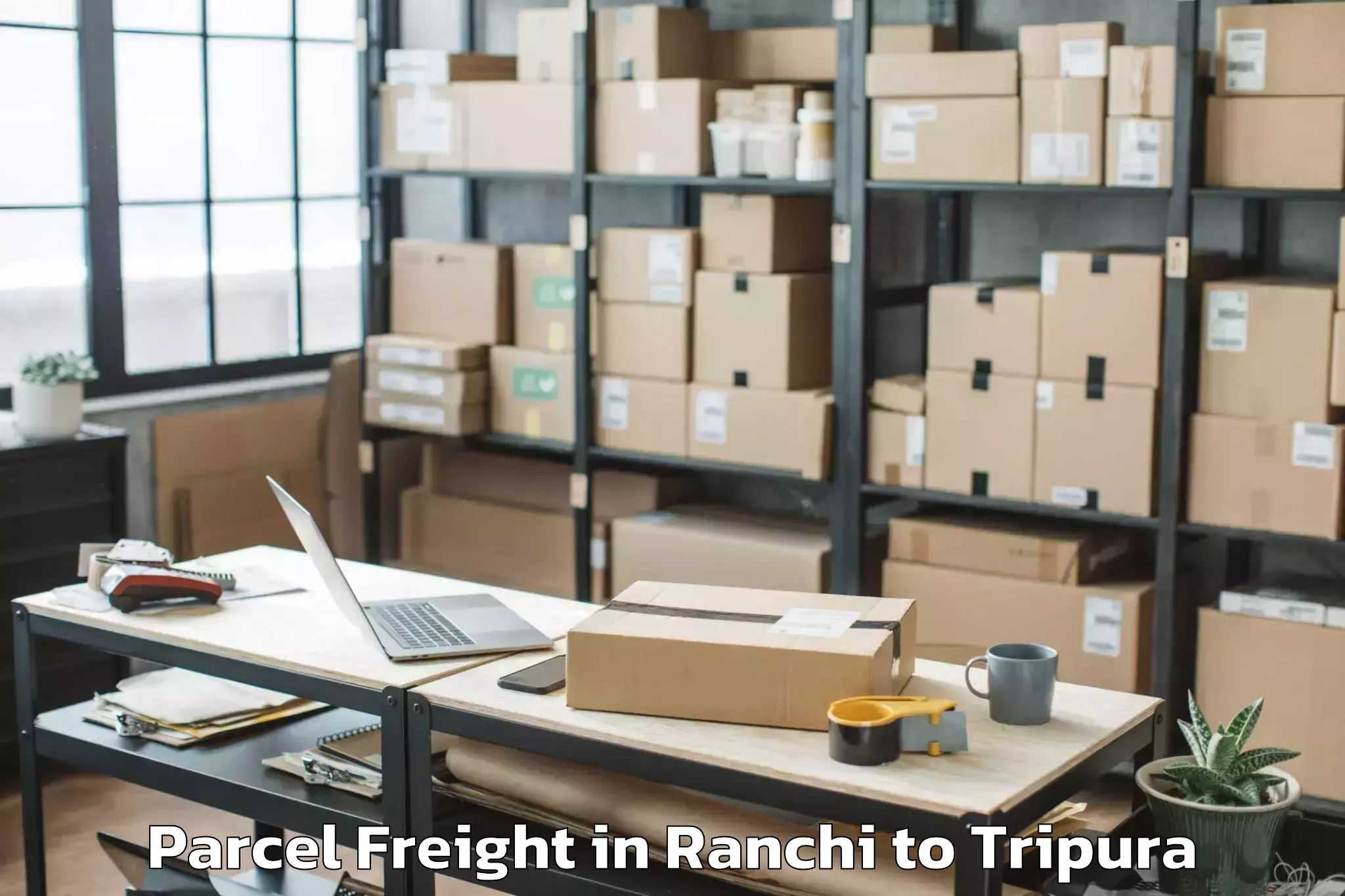 Easy Ranchi to Iiit Agartala Parcel Freight Booking